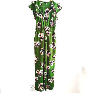 1. State Jumper / Green Floral / Pockets / Size XS